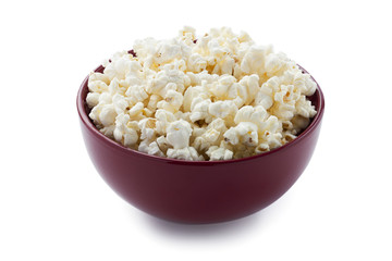 salted popcorn grains