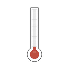 thermometer icon flat design vector.