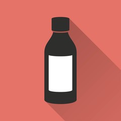 Medicine bottle - vector icon.