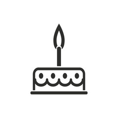 Cake - vector icon.