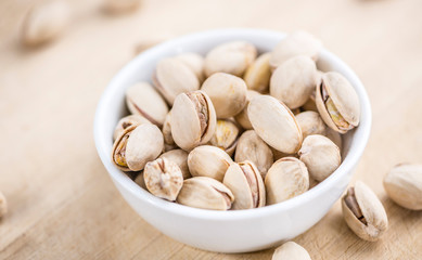 Some whole Pistachios