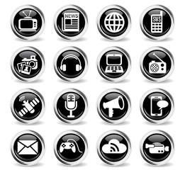 media icon set