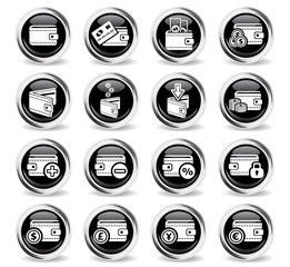 set of money icons
