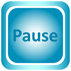 Icon light word pause