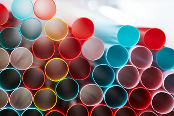 straw for cocktails closeup