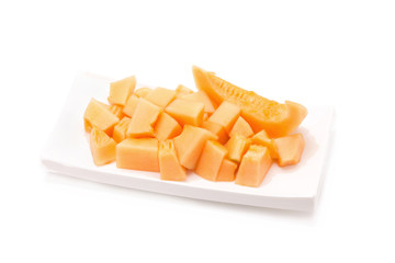 melon isolated on white