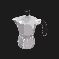 Coffee maker geyser, vector illustration - 109917363