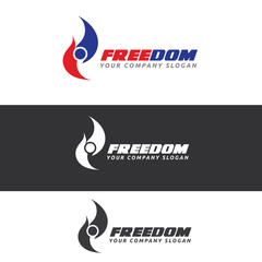 Freedom Logo. automotive logo,car services logo. vector logo template.
