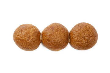 three delicious round bread