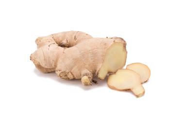 ginger on white background