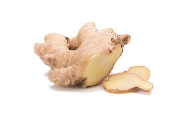 ginger on white background