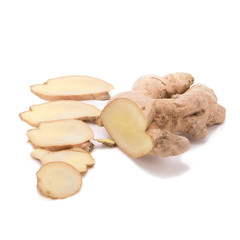 ginger on white background
