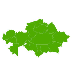 カザフスタン　地図　国　アイコン