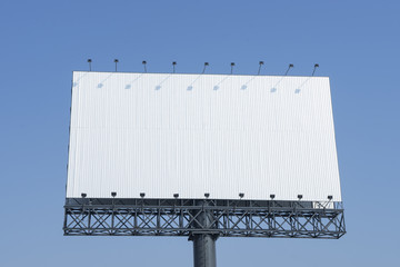 giant billboard for advertising on blue sky