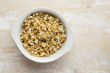 Fototapeta na wymiar Bowl with cereals