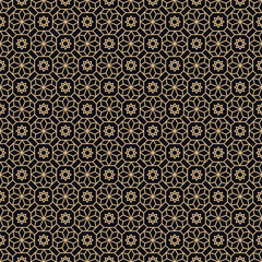 Arabian style gold luxury seamless pattern design
