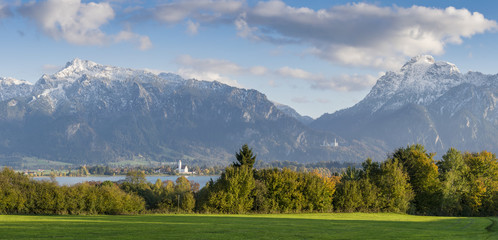 Landscape Panorama with Mountains