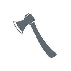 The ax icon. Axe symbol. Flat Vector illustration