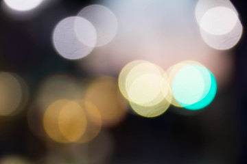 Sunset view round blur