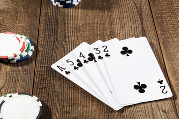 Black Cards On Table
