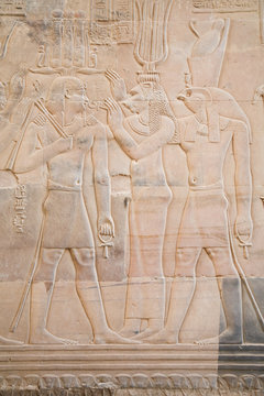 carving figures in Kom Ombo Temple