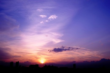 美しい夕焼け風景