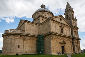 Fototapeta na wymiar View of San Biagio church Tuscany