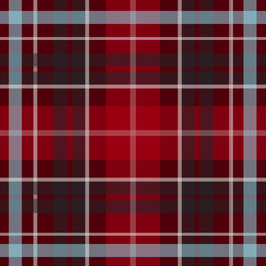 Vector seamless scottish tartan pattern in  red, blue, black. British or irish celtic dark design for textile, fabric or for wrapping, backgrounds, wallpaper, websites