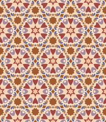 Seamless pattern background with hearts