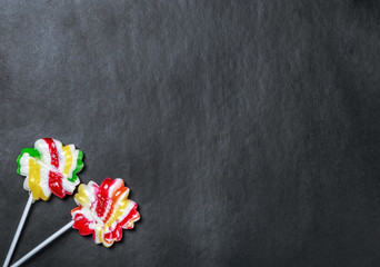 Obraz na płótnie Canvas multicolored lollipops