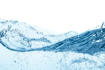 Zelfklevend Fotobehang Blue water wave abstract background © Svetlana Radayeva