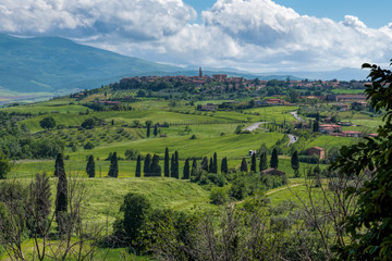 Fototapeta na wymiar View of Pienza Tuscany