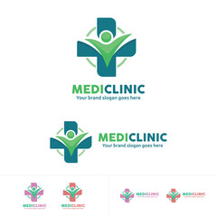 people Health Care Logo, Medical clinic Logo