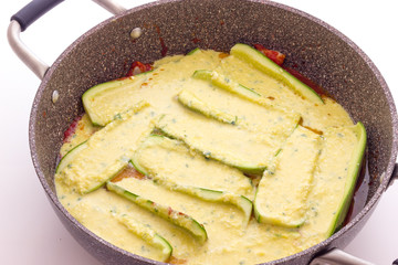 Close up view of zucchini