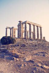 temple of poseidon , sounio athens greece