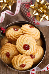 Homemade cookies with marmalade