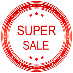 Super sale. Vector image.