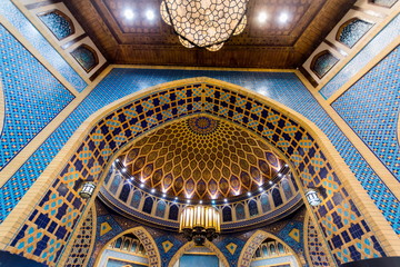 Fototapeta na wymiar DUBAI, UAE-FEBRUARY 01: Interior of Ibn Battuta Mall store on Fe