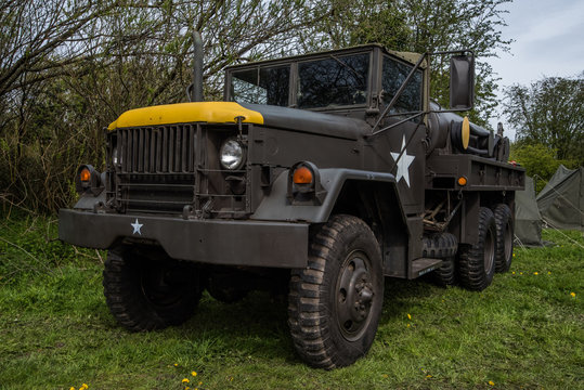 us military fuel truck from the Vietnam war.