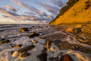 Baltic sea during autumn evening