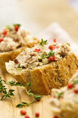 Liver pate on bread