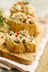 Liver pate on bread