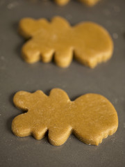 close-up image of gingerbread cookies.
