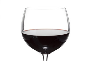 glass of a red wine.