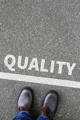 Fototapeta premium Quality control and management business concept service