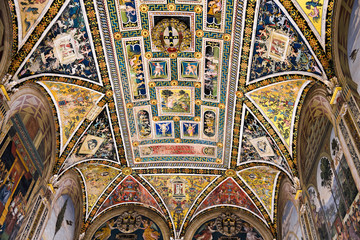 Interior view of Sienna Cathedral