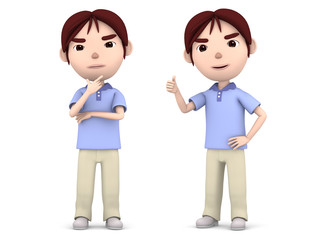 パパ ポーズ　3Dイラスト02