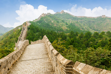 Fototapeta na wymiar Beautiful scenery of the Great Wall, China