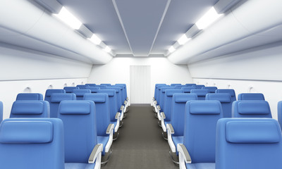 Fototapeta premium Airplane interior