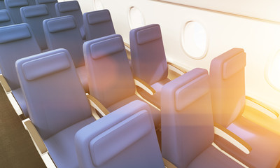 Obraz premium Airplane seats toning